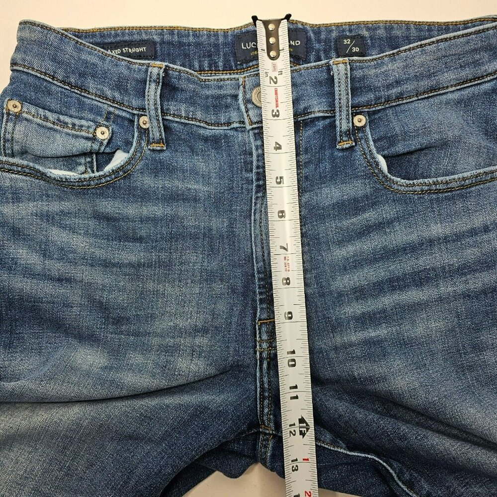 Lucky Brand 181 Relaxed Straight Stretch Jeans Men's Size 30x28 Medium Blue Wash - Picture 8 of 9